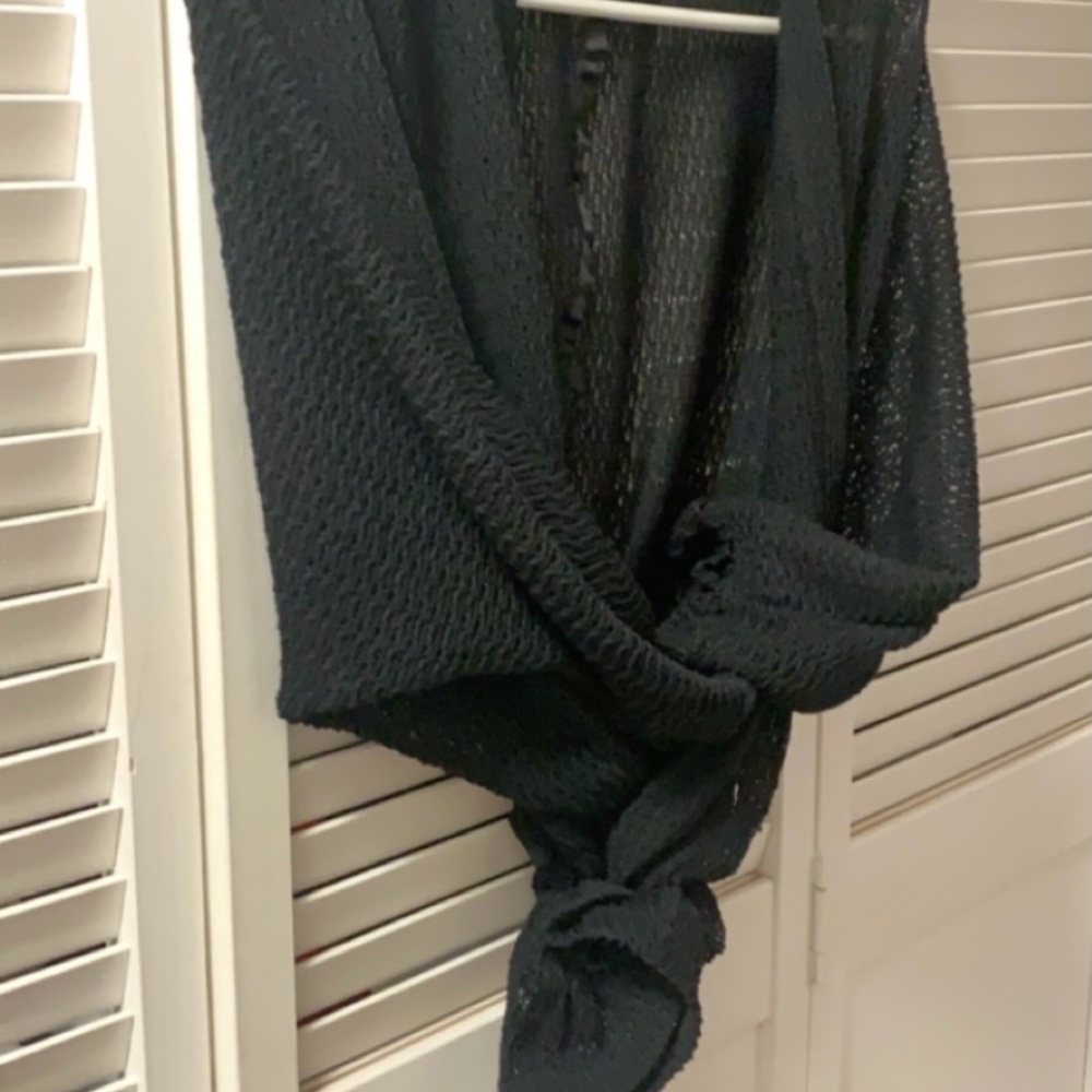 Black cardigan